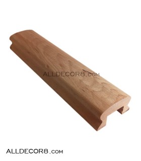 دسته نرده توخالی صاف مدل ثریا چوب راش