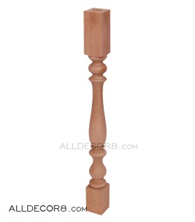 پایه نرده مدل جامی ساده راش