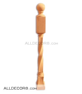 ایستگاه نرده منبت راش مدل برلیانس