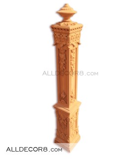 ایستگاه نرده مدل سلطنتی چوب راش