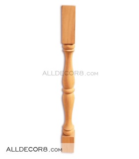 پایه نرده جامی دوبل چوب راش