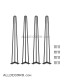پایه فلزی میز مدل سنجاقی hair pin leg 80cm