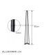 پایه فلزی میز مدل سنجاقی hair pin leg 80cm