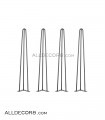 پایه فلزی میز مدل سنجاقی 70 سانتی متر - Hairpin leg 70cm