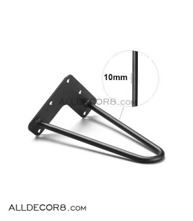 پایه فلزی میز مدل سنجاقی 15 سانتی متر  - Hairpin leg 15 cm
