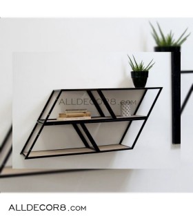 قفسه چوبی فلزی مدل متوازی الاضلاع