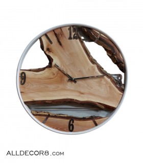 ساعت چوبی قطر ۵۰ کد 005