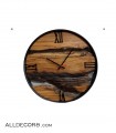 ساعت چوبی قطر ۴۰ کد 007
