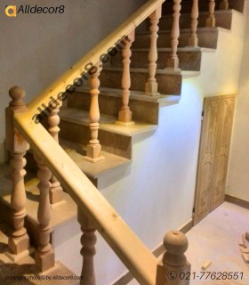 پایه نرده مدل جامی ساده راش 1