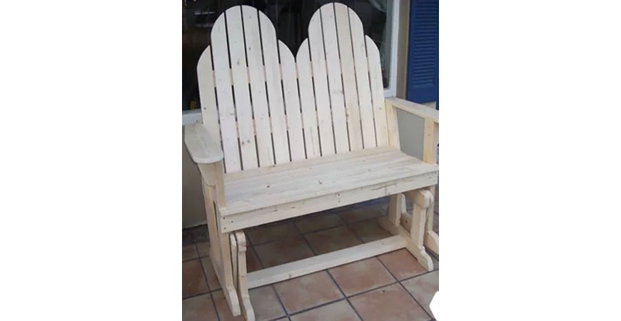 صندلی دو نفره چوبی