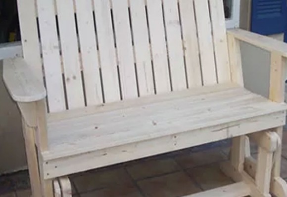 صندلی دو نفره چوبی